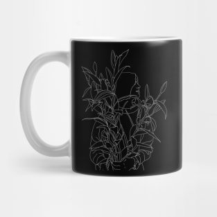 Girl with lillies Mug